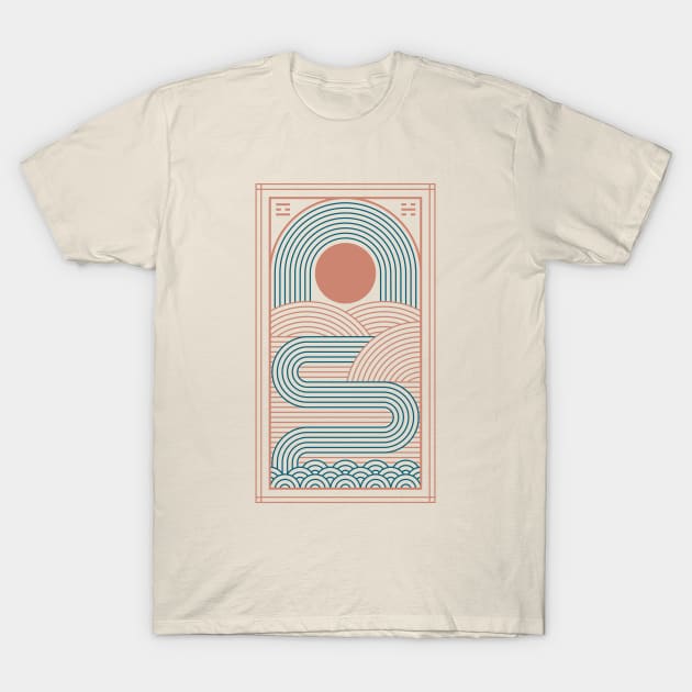 Zen River T-Shirt by Thepapercrane